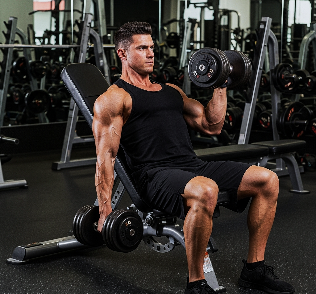 Incline Dumbbell Curl